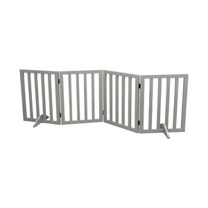Barrera de madera para mascotas para puertas, valla gris para mascotas para la casa, puerta para perros para escaleras - Product Image 2