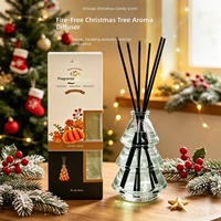 Cadeau de Noël Huiles essentielles d'aromathérapie Parfums pour chambre à coucher Désodorisants pour salle de bain Diffuseur à bâtonnets Décorations de chambre DIY Emballé