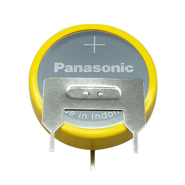 Panasonic CR2450 3V Button Battery with Welding Pin for Industrial PLC Programmer Rice Cooker Mainboard