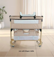 Nouveau-né épissage reine lit Grain de bois bébé berceau lit mobile Portable Bb lit multi-fonctionnel bébé Shaker bébé berceau