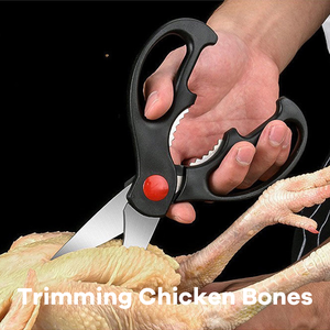 Đa-Chức Năng Nhiệm Vụ Nặng Nề Thép Không Gỉ Kéo Đặt Sắc Nét Nhà Bếp Văn Phòng Sinh Viên Thợ May Kéo Với PP Xử Lý - Product Image 2