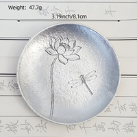 Sous-verre rond simple en métal écologique de 8,1 cm, protection isolante thermique pour tapis de table/protège-plats, restaurants, thé/café