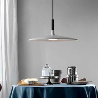 Lustre en fer de style industriel en forme de soucoupe volante, finition dorée, luminaire suspendu facile à installer pour la maison, le bar et la chambre