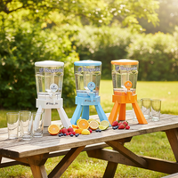 Distributeur de bière auto-service portable de type split, 3L, avec éclairage sept couleurs, alimenté à l'énergie solaire, de qualité alimentaire, design élégant, pour