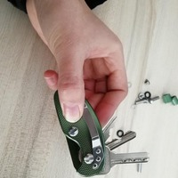 Portable Poche En Aluminium Porte-clés Organisateur Clip Dossier Porte-clés Porte-clés extérieur EDC