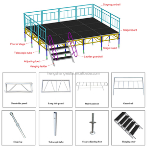 Sự kiện nhôm sân khấu bục 1.22*1.22m hoặc 1.22*2.44m di động sân khấu di động nền tảng buổi hòa nhạc sự kiện đám cưới sân khấu di động - Product Image 5