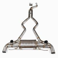 Échappement arrière en acier inoxydable Valvetronic pour BMW M340i G20 M440i G22, fixation directe sur le diffuseur d'origine.