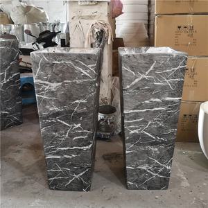 Ensemble de vases carrés en fibre de verre classiques nordiques, revêtement époxy, plusieurs tailles, pots de fleurs noirs pour la maison, le restaurant, le jardin, vente en gros - Product Image 4