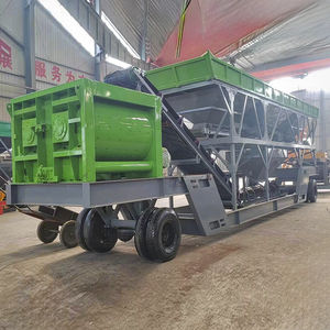 Twee Aggregaattrechter 60 M3/H Mengfabriek Mobiele Betonbatchinstallatie Hzs60 Klaar Elektrisch - Product Image 5