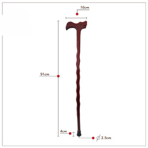 Bastón de Madera Maciza de <span class=keywords><strong>Caoba</strong></span> para Personas Mayores, Venta Directa de Fábrica - Product Image 4