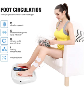Grand écran LCD TENS uint EMS Acupuncture thermique, machine de massage des pieds, temps automatique, Circulation sanguine, masseur corporel - Product Image 5