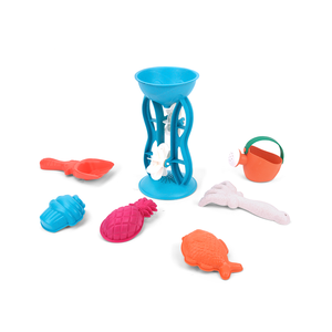 Beez Toys Ensemble de jouets de plage pour enfants avec grandes roues à eau, moules, pelles, bêches, 11 pièces en plastique, pour l'extérieur, 0-24 mois, unisexe - Product Image 2