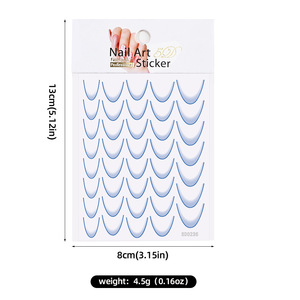 Adesivi per Unghie 5D a Forma di Farfalla con Design a Linee Sfumate, Autoadesivi, Non Tossici, Personalizzabili con Logo, per Halloween - Product Image 5