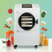 Mini déshydrateur domestique 3 kg en acier inoxydable 304 avec pompe à moteur PLC, équipement de séchage sous vide haute productivité pour aliments
