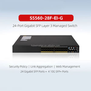 สวิตช์อีเธอร์เน็ต Great Standard H3C S5560-28F-EI-G Layer 3 จำนวน 24 พอร์ต Gigabit SFP และ 4 พอร์ต 10G SFP+ พร้อมส่ง - Product Image 1
