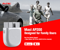 Lector de código obd2 para coche Autel AP200 con diagnósticos completos de sistemas escaner autel Maxi ap200