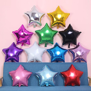 Ballons de décoration de mariage, ballons de fête, décorations, ballons en feuille en forme de cœur et d'étoile - Product Image 2
