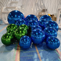 Ballons gonflables décoratifs, décoration d'événement de grande taille, sphère flottante en PVC, ballon miroir disco, boule miroir gonflable brillante