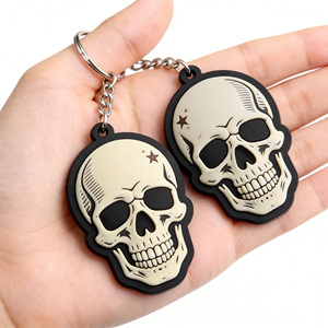 Soft PVC Rubber Keychain Custom Logo Key Ring Key <b>Chain</b> Holder 3D Keyfob Keytag Bulk Wholesale <b>Cheap</b> Promotional Items Souvenirs - Product Image 3