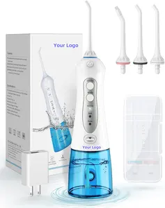 Tragbarer drahtloser Wasserspüler 300 ml USB wiederaufladbarer Mini-Mundbefeuchter IPX7 wasserdichter 3-Modi-Zahnreiniger für Zuhause Reisen