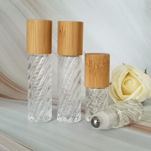 Disponibile Subito: Flacone Roll-on in Vetro Trasparente da 10ml a Forma di Cilindro con Effetto Swirl, Tappo a Vite e Spray, Stampa <span class=keywords><strong>Ninety</strong></span>-<span class=keywords><strong>nine</strong></span> - Product Image 2