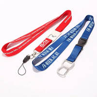 Porte-clés ouvre-bière en polyester personnalisé en gros avec crochet de logo d'impression par sublimation accessoire ouvre-bouteille tour de cou