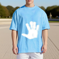 Nueva Camiseta Unisex de Algodón, Tejido Liso Teñido, Twill Grueso con Función de Cambio de Color Termocrómico
