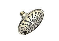 Pomme de douche à effet pluie en plastique ABS de haute qualité de l'usine Rainshower à fonction unique Appartements de 6 pouces provenant de sources directes