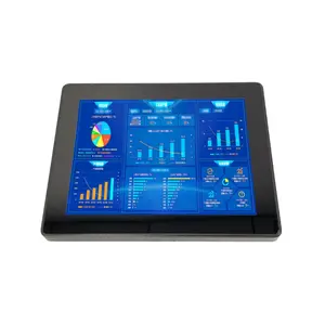 Monitor lcd touch screen à prova de poeira 15.6 polegadas, pequeno sem moldura, para carro e pc