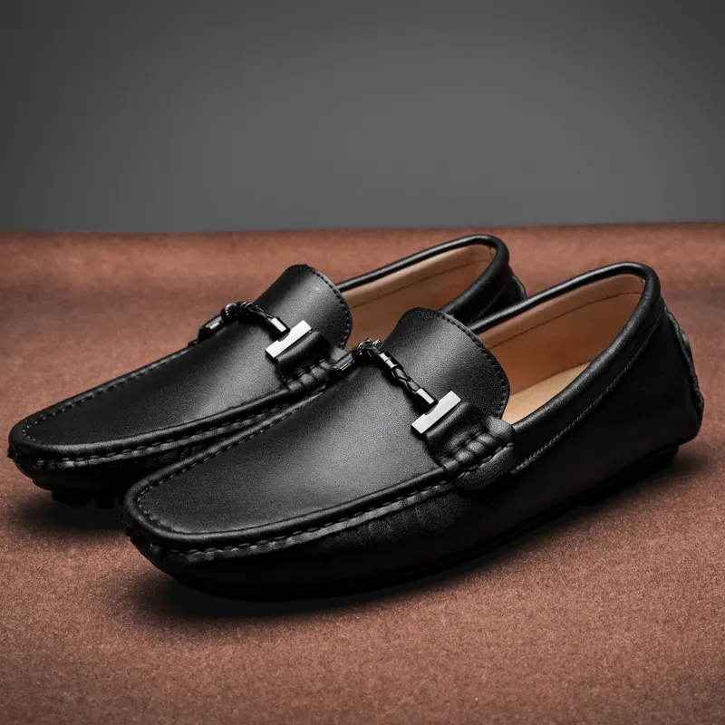 Men's Custom Shoes Classical Comfortable Cow Leather Driving Penny Loafers Moccasins Casual Men Oxford Shoes Loafers