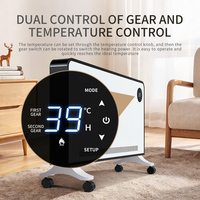 Radiateur Convecteur Portable Mural avec Minuteur, Fonction Turbo et Protection Contre la Surchauffe