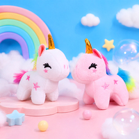 Peluche Licorne Mignonne de Dessin Animé, Porte-clés Poney Moelleux, Accessoire de Sac, Décoration Suspendue, Figurine de Poupée Exquise, Petit Cadeau