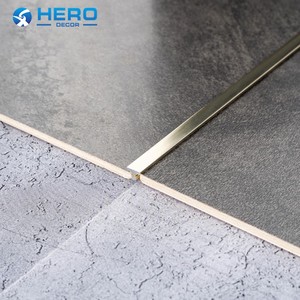 Wholesale Building Hardware Durable Aluminum Alloy Tile Edge Trim 2.5m Hero 1.2mm Thickness Waterproof <strong>Corner</strong> T Shape Transition - Product Image 2