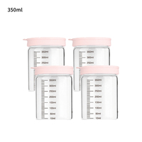 Pot de conservation en verre borosilicate de haute qualité avec couvercle en silicone résistant à la chaleur pour pudding, bol à milkshake, dessert, usage alimentaire