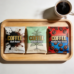 Caffè Istantaneo in Polvere <span class=keywords><strong>Bustine</strong></span> in Alluminio Termosaldabili con Apertura Superiore Sacchetti Mylar <span class=keywords><strong>per</strong></span> Caffè Istantaneo Confezioni Piccole - Product Image 2