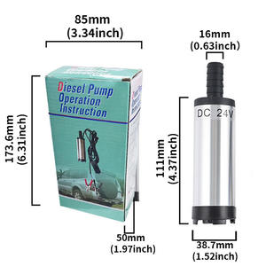 Bomba de Agua Sumergible de Acero Inoxidable de 12V/24V CC de Fabricante, 0.25m³/h, 0.1-10 Bar, Cabezal de Succión de 3m, 3 Años de Garantía, Encendedor de Cigarrillos - Product Image 2
