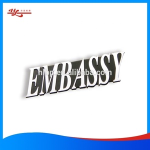 Tùy chỉnh nhôm hiện đại nameplates kim cương cắt logo nhãn đánh bóng kim loại Sticker trong tùy chỉnh kích thước hình dạng màu sắc bằng cách đúc kỹ thuật - Product Image 2