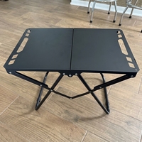 Mesa Táctica Plegable Portátil de Altura Ajustable para Camping, Mesa Multifuncional para Exteriores, Playa y Viajes