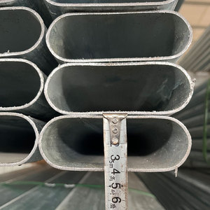 42 X115 X 2mm X 6.1m <strong>Galvanised</strong> Oval Tube Steel Cattle Yard <strong>Rail</strong> - Product Image 6