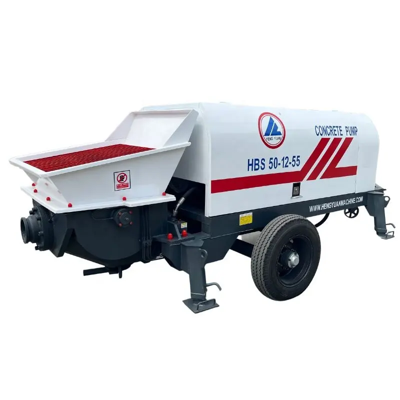 18m warranty good quality 40m3/h diesel concrete pump machine mobile portable concrete pump 30mm aggregate size pumping