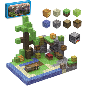 My World Block 212 Pezzi Set Creativo Fai-da-Te 'Raccolto in Campagna' Cubi Magnetici da Costruzione 3D 2cm Giocattoli Educativi in Plastica per Bambini - Product Image 1