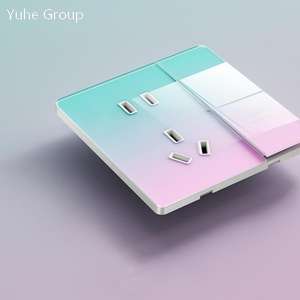 Panel de vidrio templado, utilizado para interruptores de pared, interruptores de luz, interruptores de timbre sólidos, utilizado para la construcción de cocinas. - Product Image 6