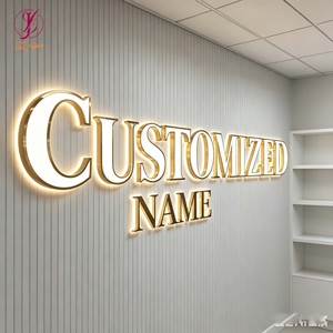 Enseigne LED personnalisée attrayante pour intérieur, sans taxes, avec logo <span class=keywords><strong>et</strong></span> nom de magasin, panneau de devanture pour signalétique commerciale extérieure - Product Image 1