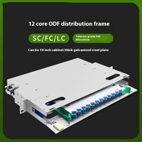 Venta al por mayor 12-Port Telecom Grade ODF FTTH Marco de distribución de fibra óptica 12-Core 24-Core SC FC LC Caja vacía para fibra óptica