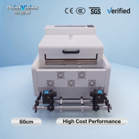 Machine de Secouage de Poudre DTF Haut de Gamme 60 cm avec Écran Tactile Multilingue et Unité de Retrait de Film par Induction