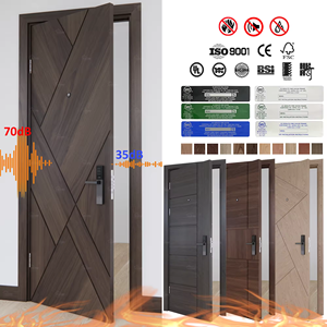 Puerta Cortafuego de Madera Sólida con Certificación U-L/BS-EN/AS, Suministro de Fábrica BASEN, Puerta Contra Incendios para Hoteles y Centros Comerciales - Product Image 6