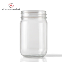 Pot en verre pour mayo 32 oz, bocaux de verre, vente en gros
