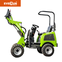 EVERUN EREL05 500kg CE EPA Mini Kompakter Landwirtschafts- Bau- und Garten-Knickgelenk-Elektro-Radlader