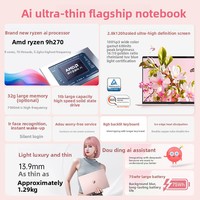 Pour ordinateur portable Asus Adolbook 14 Air 2025 Ryzen 9 H 270 14 pouces OLED 120Hz 2880x1800 AI Slim Laptop SSD Design