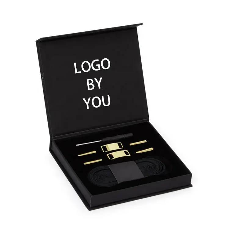 Premium Shoes Decoration Custom Logo Zinc Alloy AF1 Metal Dubrae Aglet Lace Lock Set with Personalized Box Pack
